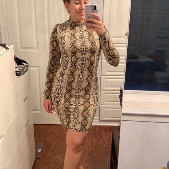 M Boutique Snake Print Dress - Picture 2 of 2